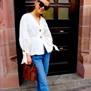 Zara Stripe Top with knots